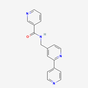 molecular formula C17H14N4O B2358816 N-([2,4'-联吡啶]-4-基甲基)烟酰胺 CAS No. 2034321-50-9