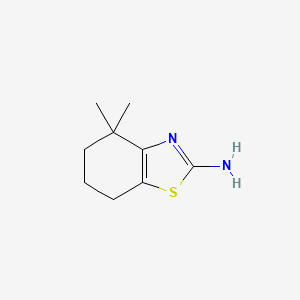molecular formula C9H14N2S B2358818 4,4-Dimethyl-4,5,6,7-tetrahydro-1,3-benzothiazol-2-amine CAS No. 867285-14-1
