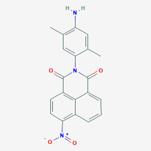 molecular formula C20H15N3O4 B2358828 4-硝基-N-(4-氨基-2,5-二甲苯基)-1,8-萘二甲酰亚胺 CAS No. 831227-52-2