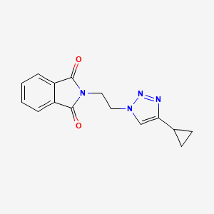 2-(2-(4-cyclopropyl-1H-1,2,3-triazol-1-yl)ethyl)isoindoline-1,3-dione