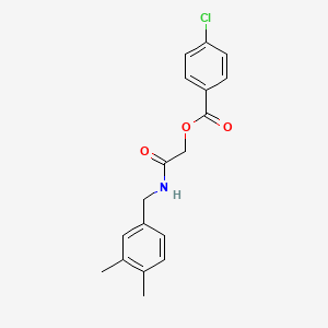 2-((3,4-Dimethylbenzyl)amino)-2-oxoethyl 4-chlorobenzoate