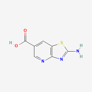 molecular formula C7H5N3O2S B2358851 2-アミノ-[1,3]チアゾロ[4,5-b]ピリジン-6-カルボン酸 CAS No. 1501254-33-6