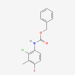 molecular formula C15H13ClFNO2 B2358881 N-Cbz-2-chloro-4-fluoro-3-methylaniline CAS No. 1951439-85-2