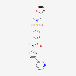 4-(N-(furan-2-ylmethyl)-N-methylsulfamoyl)-N-(4-(pyridin-3-yl)thiazol-2-yl)benzamide