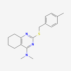 N,N-dimethyl-2-[(4-methylbenzyl)sulfanyl]-5,6,7,8-tetrahydro-4-quinazolinamine