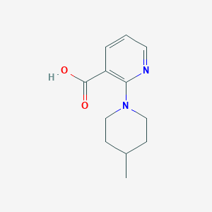 molecular formula C12H16N2O2 B2358912 2-(4-Methyl-1-piperidinyl)nicotinic acid CAS No. 460363-49-9