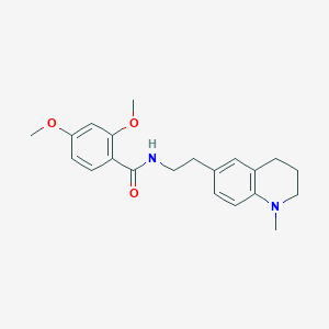 molecular formula C21H26N2O3 B2358914 2,4-二甲氧基-N-(2-(1-甲基-1,2,3,4-四氢喹啉-6-基)乙基)苯甲酰胺 CAS No. 955790-56-4