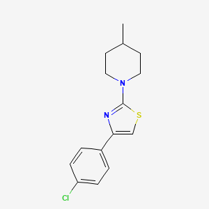 4-(4-Chlorophenyl)-2-(4-methylpiperidin-1-yl)thiazole