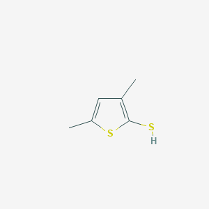 molecular formula C6H8S2 B2358938 3,5-Dimethylthiophene-2-thiol CAS No. 1564916-96-6