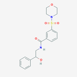 molecular formula C19H22N2O5S B2358939 N-(2-羟基-2-苯乙基)-3-(4-吗啉磺酰基)苯甲酰胺 CAS No. 690249-69-5