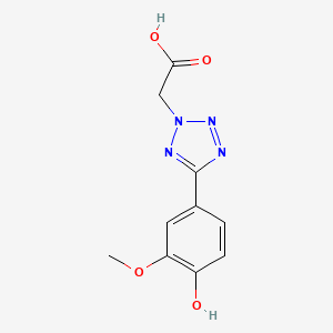 molecular formula C10H10N4O4 B2358945 [5-(4-hydroxy-3-methoxyphenyl)-2H-tetrazol-2-yl]acetic acid CAS No. 1232768-77-2