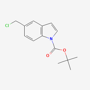 molecular formula C14H16ClNO2 B2358954 tert-Butyl 5-(chloromethyl)-1H-indole-1-carboxylate CAS No. 561307-62-8