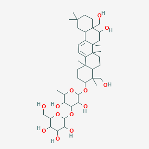 molecular formula C42H68O13 B2358956 2-[3,5-Dihydroxy-2-[[8-hydroxy-4,8a-bis(hydroxymethyl)-4,6a,6b,11,11,14b-hexamethyl-1,2,3,4a,5,6,7,8,9,10,12,12a-dodecahydropicen-3-yl]oxy]-6-methyloxan-4-yl]oxy-6-(hydroxymethyl)oxane-3,4,5-triol CAS No. 99365-19-2