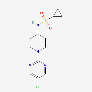 N-[1-(5-Chloropyrimidin-2-yl)piperidin-4-yl]cyclopropanesulfonamide