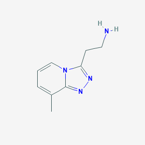 molecular formula C9H12N4 B2358961 2-{8-Methyl-[1,2,4]triazolo[4,3-a]pyridin-3-yl}ethan-1-amine CAS No. 1216202-12-8