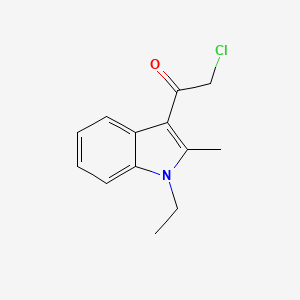 molecular formula C13H14ClNO B2358978 2-chloro-1-(1-ethyl-2-methyl-1H-indol-3-yl)ethanone CAS No. 943113-78-8
