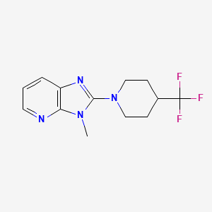 molecular formula C13H15F3N4 B2358980 3-Methyl-2-[4-(trifluoromethyl)piperidin-1-yl]imidazo[4,5-b]pyridine CAS No. 2415526-73-5