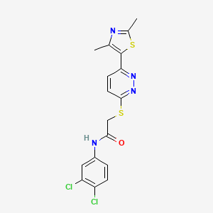 N-(3,4-dichlorophenyl)-2-((6-(2,4-dimethylthiazol-5-yl)pyridazin-3-yl)thio)acetamide