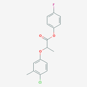 molecular formula C16H14ClFO3 B2358997 4-Fluorophenyl 2-(4-chloro-3-methylphenoxy)propanoate CAS No. 692272-99-4