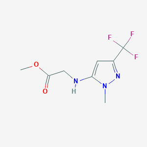 Methyl 2-[[2-methyl-5-(trifluoromethyl)pyrazol-3-yl]amino]acetate
