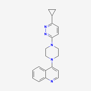 4-[4-(6-Cyclopropylpyridazin-3-yl)piperazin-1-yl]quinoline