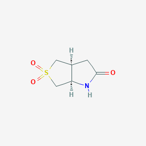 (3As,6aR)-5,5-dioxo-1,3,3a,4,6,6a-hexahydrothieno[3,4-b]pyrrol-2-one