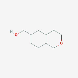 molecular formula C10H18O2 B2359035 3,4,4a,5,6,7,8,8a-八氢-1H-异色满-6-基甲醇 CAS No. 1823655-01-1