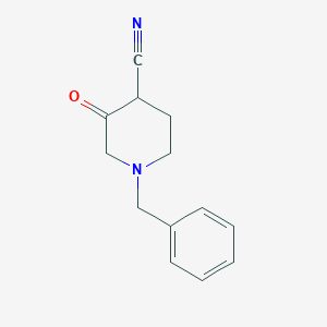 molecular formula C13H14N2O B2359038 1-Benzyl-3-oxopiperidine-4-carbonitrile CAS No. 1554341-03-5