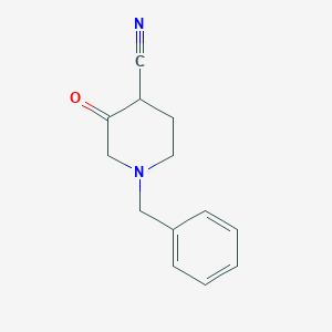 molecular formula C13H14N2O B2359038 1-Benzyl-3-Oxopiperidin-4-carbonitril CAS No. 1554341-03-5