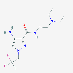 4-Amino-N-[2-(diethylamino)ethyl]-1-(2,2,2-trifluoroethyl)-1H-pyrazole-3-carboxamide