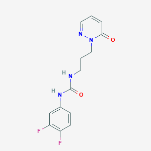 1-(3,4-difluorophenyl)-3-(3-(6-oxopyridazin-1(6H)-yl)propyl)urea