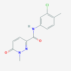 N-(3-chloro-4-methylphenyl)-1-methyl-6-oxopyridazine-3-carboxamide