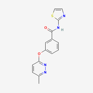 3-((6-methylpyridazin-3-yl)oxy)-N-(thiazol-2-yl)benzamide