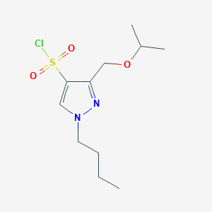 1-butyl-3-(isopropoxymethyl)-1H-pyrazole-4-sulfonyl chloride