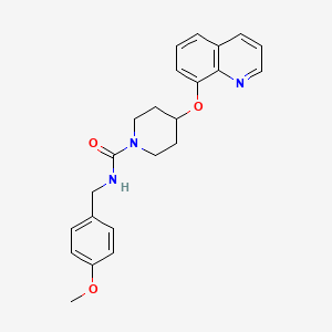 N-(4-methoxybenzyl)-4-(quinolin-8-yloxy)piperidine-1-carboxamide