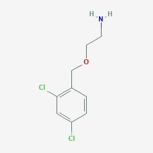 molecular formula C9H11Cl2NO B2359097 2-[(2,4-Dichlorophenyl)methoxy]ethan-1-amine CAS No. 790626-85-6