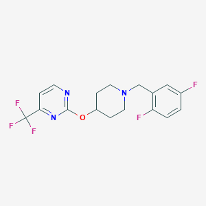 2-({1-[(2,5-difluorophenyl)methyl]piperidin-4-yl}oxy)-4-(trifluoromethyl)pyrimidine