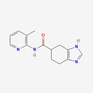 molecular formula C14H16N4O B2359109 N-(3-Methylpyridin-2-yl)-4,5,6,7-tetrahydro-1H-benzo[d]imidazol-5-carboxamid CAS No. 2034484-06-3