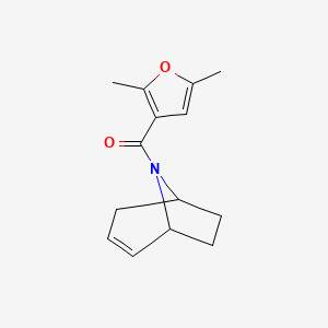 molecular formula C14H17NO2 B2359137 (1R,5S)-8-azabicyclo[3.2.1]oct-2-en-8-yl(2,5-dimethylfuran-3-yl)methanone CAS No. 1797095-92-1