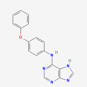 molecular formula C17H13N5O B2359144 N-(4-phenoxyphenyl)-9H-purin-6-amine CAS No. 537666-71-0
