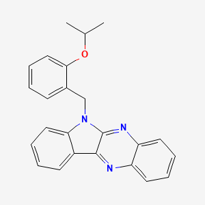 molecular formula C24H21N3O B2359160 6-(2-isopropoxybenzyl)-6H-indolo[2,3-b]quinoxaline CAS No. 637756-40-2