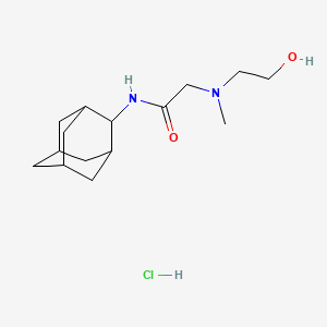 molecular formula C15H27ClN2O2 B2359164 N-((1r,3r,5r,7r)-adamantan-2-yl)-2-((2-hydroxyethyl)(methyl)amino)acetamide hydrochloride CAS No. 1215461-01-0