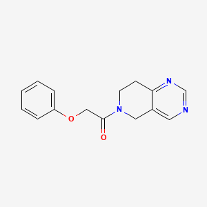 molecular formula C15H15N3O2 B2359167 1-(7,8-dihydropyrido[4,3-d]pyrimidin-6(5H)-yl)-2-phenoxyethanone CAS No. 1798033-15-4