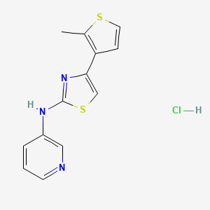 4-(2-methylthiophen-3-yl)-N-(pyridin-3-yl)thiazol-2-amine hydrochloride