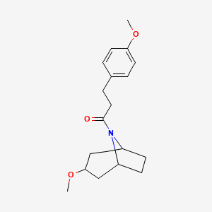 1-((1R,5S)-3-methoxy-8-azabicyclo[3.2.1]octan-8-yl)-3-(4-methoxyphenyl)propan-1-one
