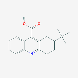 molecular formula C18H21NO2 B2359171 Ácido 2-Terc-butil-1,2,3,4-tetrahidroacridina-9-carboxílico CAS No. 351000-76-5