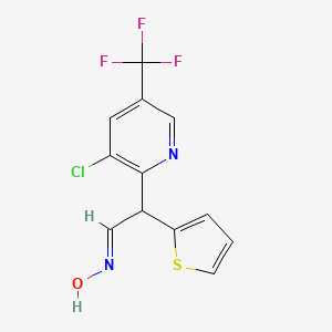 2-[3-Chloro-5-(trifluoromethyl)-2-pyridinyl]-2-(2-thienyl)acetaldehyde oxime