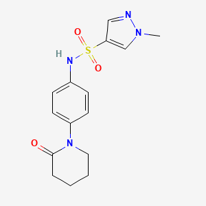 1-methyl-N-(4-(2-oxopiperidin-1-yl)phenyl)-1H-pyrazole-4-sulfonamide