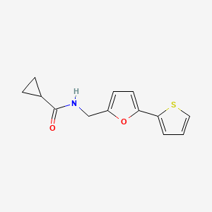 N-((5-(thiophen-2-yl)furan-2-yl)methyl)cyclopropanecarboxamide