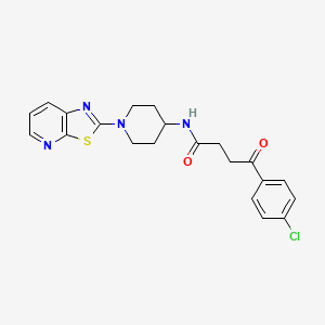 4-(4-chlorophenyl)-4-oxo-N-(1-(thiazolo[5,4-b]pyridin-2-yl)piperidin-4-yl)butanamide